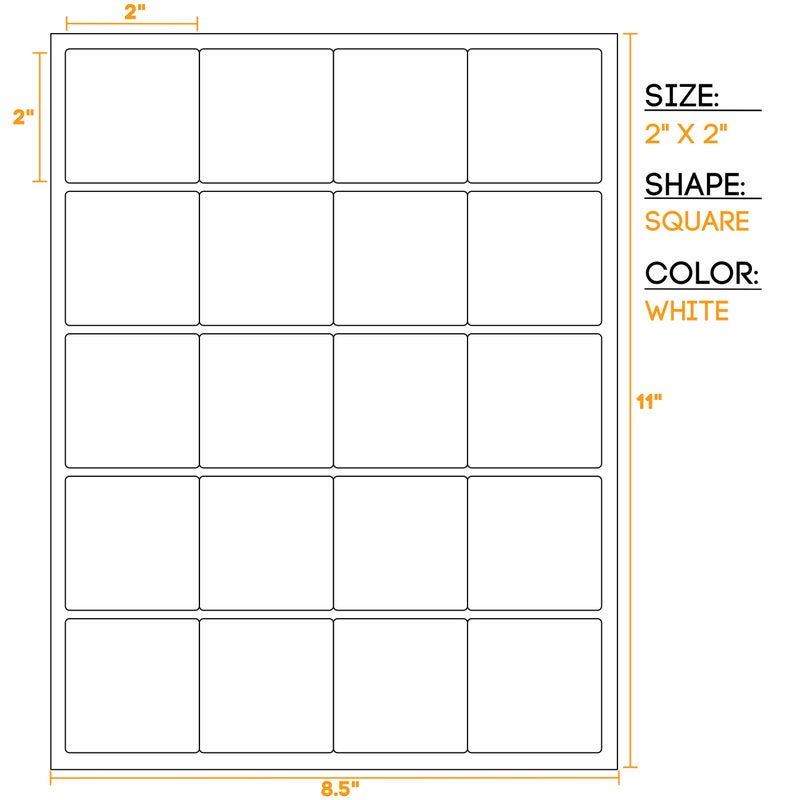 Crinklee Waterproof Essential Oil Labels, 100 Squares, 2x2 Inches, Rounded Corners, Oil Proof, Highly Durable Blank Stickers - Image 4